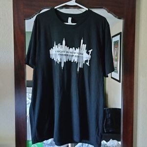 Black T-shirt New York Skyline Golf Logo